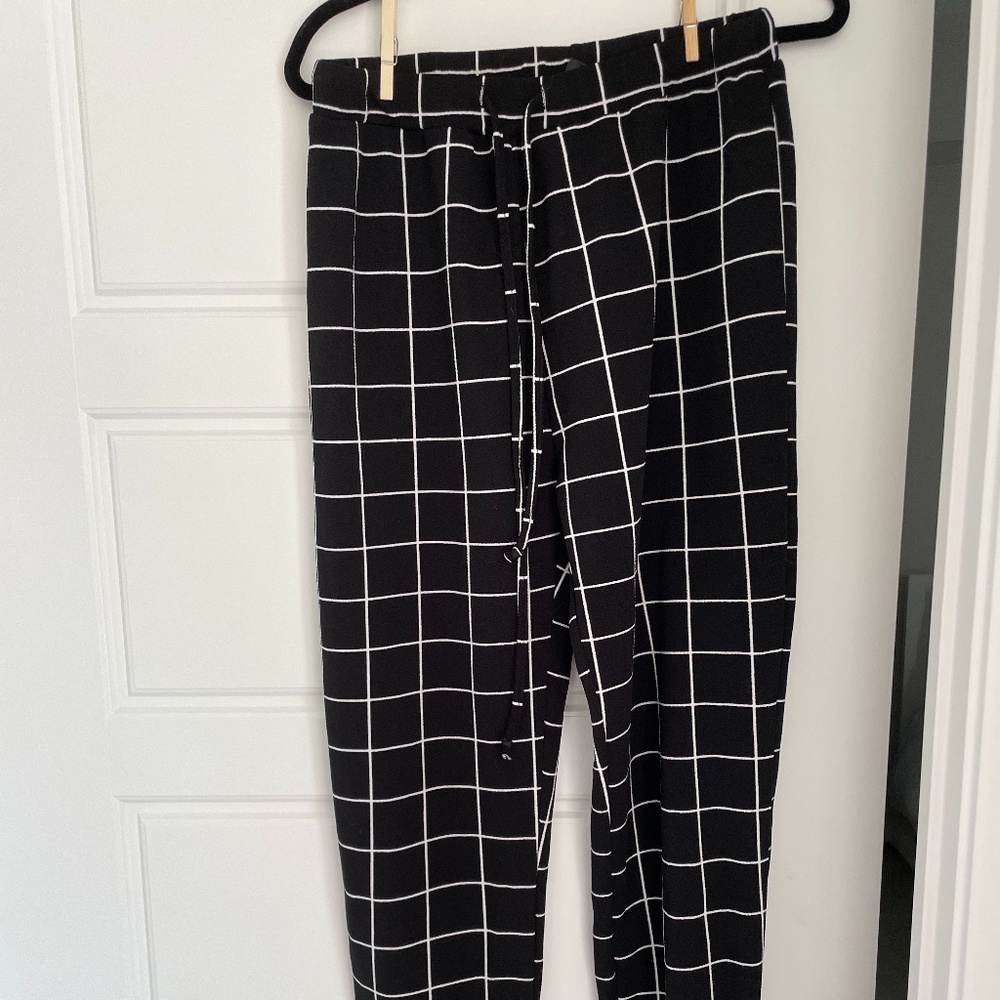 Plaid Print Pants